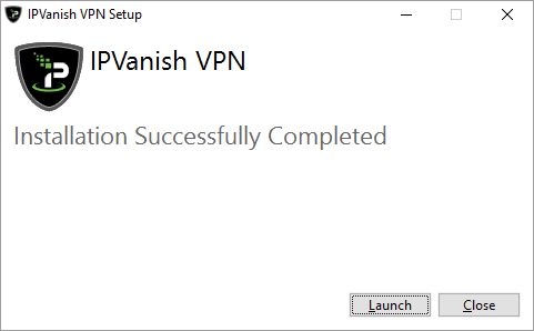 Fullständig installation av IPVanish-applikationen på din Windows-enhet