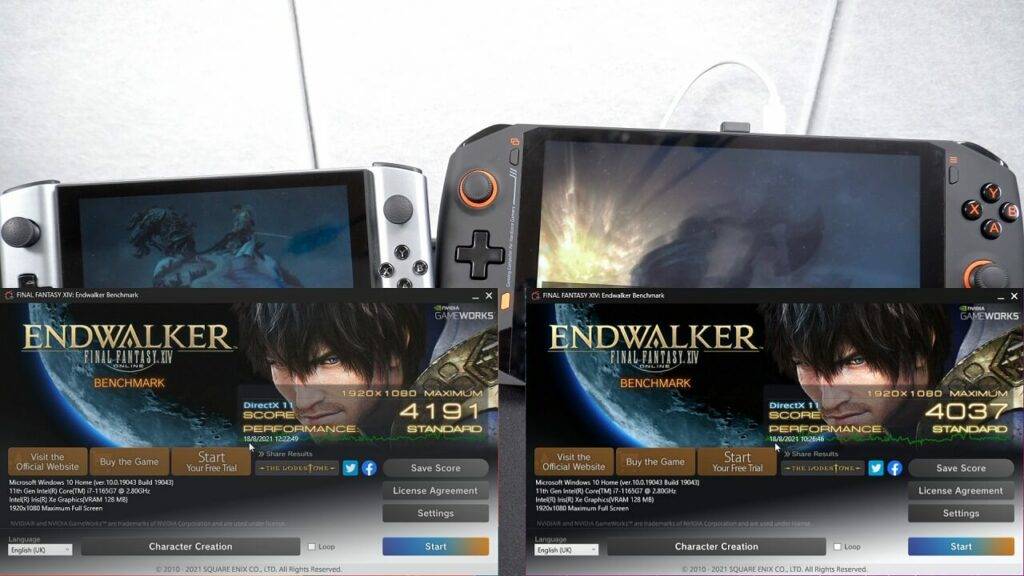 Final Fantasy XIV Endwalker Benchmark-pisteet