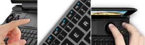 Touchpad GPD Win MAX, teclado e controlos