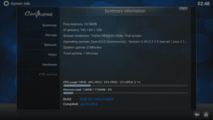 Informe sobre la memoria RAM de OpenELEC Kodi