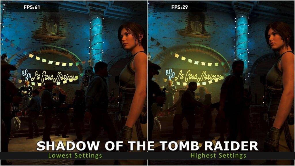 Parametro di riferimento di Shadow of the Tomb Raider