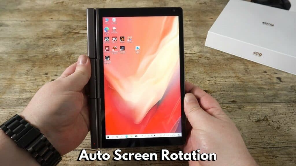GPD Pocket 3 Automatické otáčení obrazovky