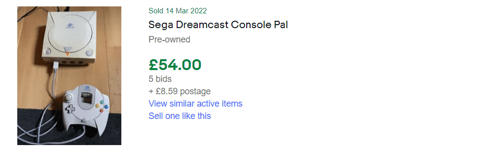 Precios razonables para una Dreamcast con mando
