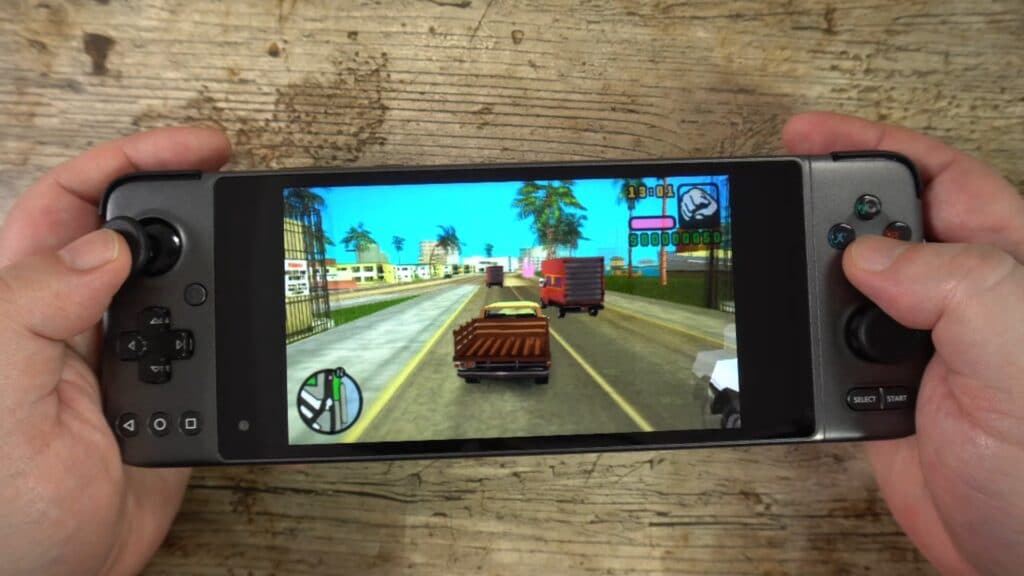 Emulador PSP no GPD XP a correr o GTA Vice City
