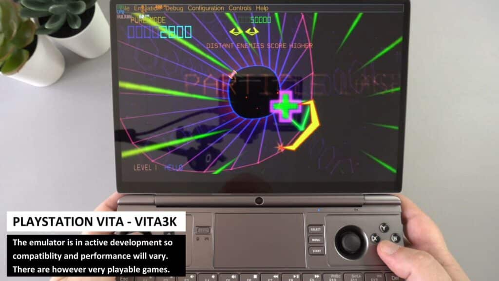 Vita3k emulaattori GPD WIN MAX 2:ssa  