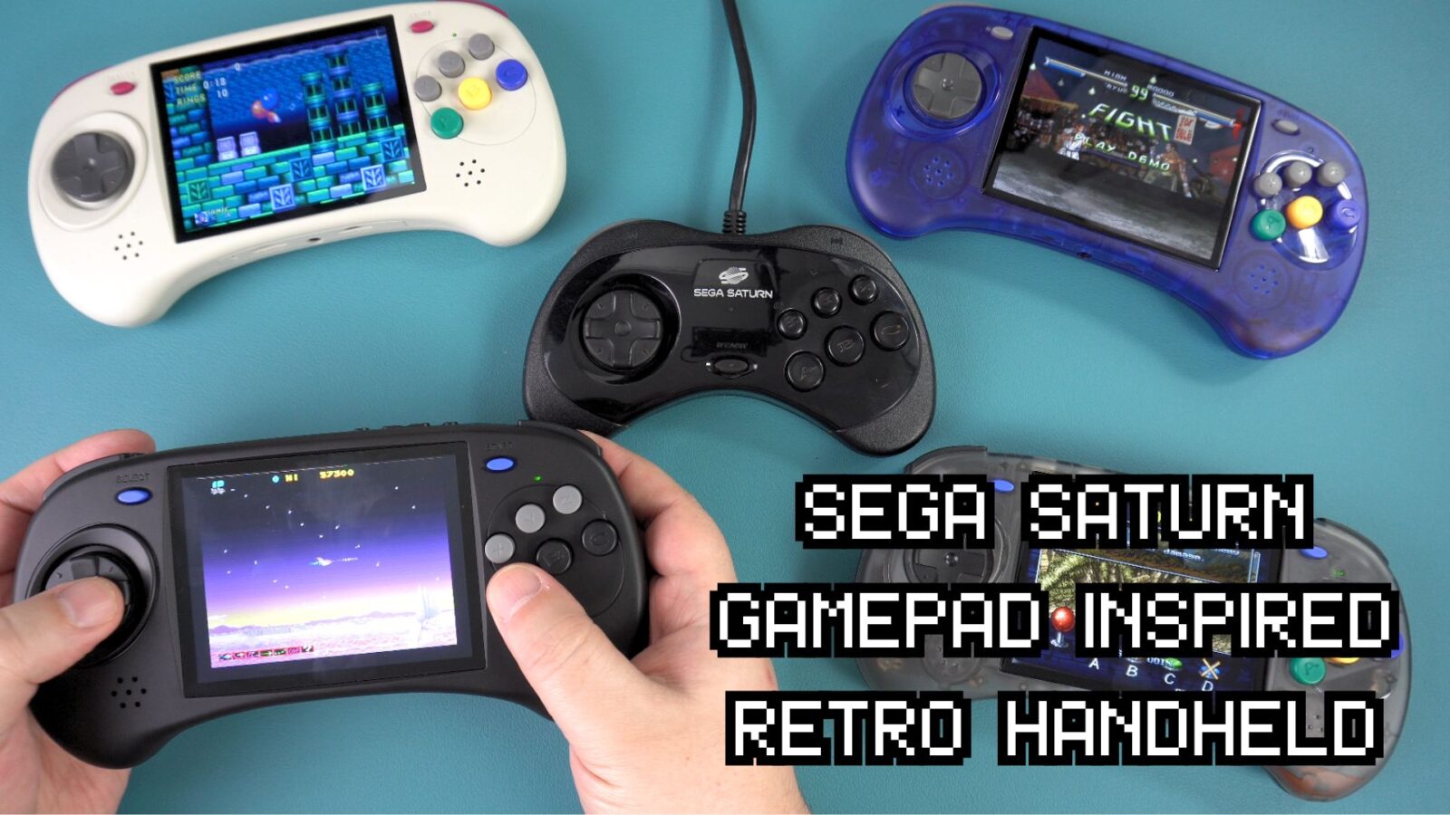 Anbernic RG ARC-S and ARC-D Review SEGA Saturn controller inspired retro gaming handheld
