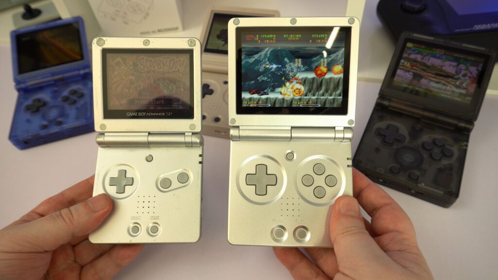 Anbernic RG35XXSP compared with GBA SP