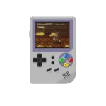 RG300 OpenDingux Retro Gaming Portable Handheld - Grey playing a Retro Game