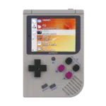 NEW Bittboy V3 Retro Gaming Handheld Emulator - Front View with Software