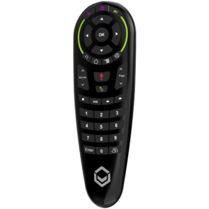 DroiX G30 Air-Mouse Remote with Gyroscope and Google Assistant - Front View at angle