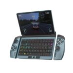 One Netbook OneGx1 Gaming Handheld - Playing an Racing Game with the detachable controls