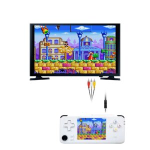 DroiX RS-97 Plus V2 Open Dingux Retro Gaming Console Handheld - białe wyjście TV