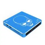 Beelink GT King PRO Android 9 Dolby DTS 4K UHD TV BOX   Left Side Flat View showing 2x USB Ports and SD Card Slot