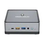 MINISFORUM DMAF5 AMD Mini PC with Ryzen 5 - Shown from the front