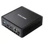 MinisForum JB95 Windows 10 HTPC - Shown from the rear at angle top-down