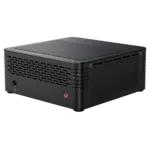 MinisForum EliteMini X400 Ryzen 5 PRO Mini Computer - Showing Power Button and 3.5mm Headphone&Microphone Jack combo