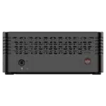 MinisForum EliteMini X400 Ryzen 5 PRO Mini Computer - Showing Power Button and 3.5mm Headphone&Microphone Jack combo