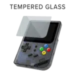 RG300 OpenDingux Retro Gaming Portable Handheld - Transparent Showcasing Tempered Glass