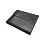 A detailed side angle view showing the slim yet durable construction of the protective case