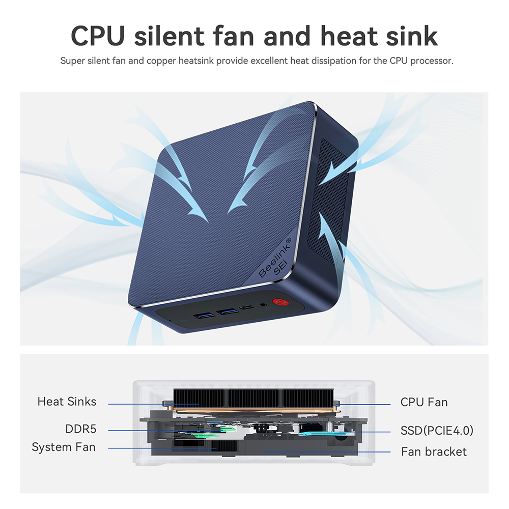SEI12 PRO CPU Silent fan and heat sink