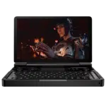 GPD WIN Mini front view, playing a game.