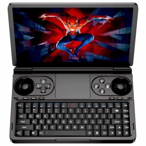 GPD WIN Mini vue de dessus, en train de jouer.