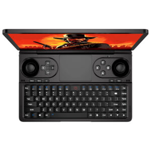 GPD WIN Mini vue de dessus, en train de jouer.