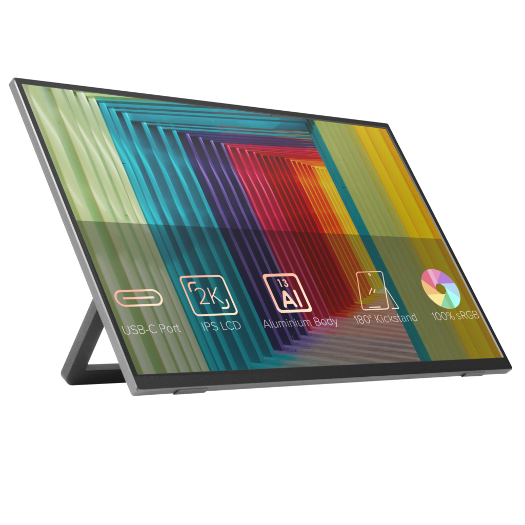 Image of DroiX Portable Monitor 13 inch 2K Ultra Thin lightweight and portable
