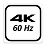 4K 60Hz Schlüsselfunktionssymbol