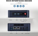 Rich interface options on the Beelink U59, providing versatile connectivity.