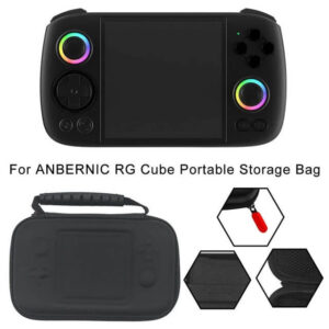 Anbernic Funda RG Cube - Funda portátil negra para consolas portátiles Anbernic , con un diseño elegante, malla interna pocket para accesorios y una calidad de construcción robusta para jugar sobre la marcha.