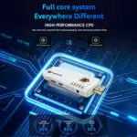 A close up view of the K8 PROs internal high performance CPU featuring H313 Quad core and G31 OpenGL32 capabilities The image emphasizes enhanced overall performance transmission speed and faster game switching showing the advanced technology for smooth and lag free gaming