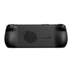 Rear side of the ONEXFLY F1 Pro handheld gaming device, showcasing the cooling vent design and brand logo in sleek black matte finish.