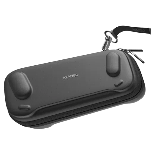 AYANEO 3 Carrying Cases – Protective hard-shell cases designed for the AYANEO 3 handheld gaming console, featuring a durable exterior, secure zipper closure, and ergonomic contours for a perfect fit. Available in black and retro beige color options.